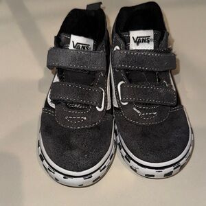 Vans Kids Black and Gray High-Top Sneakers